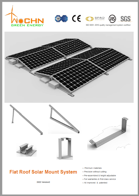 WOCHN Flachdach-Solarmontagesystem