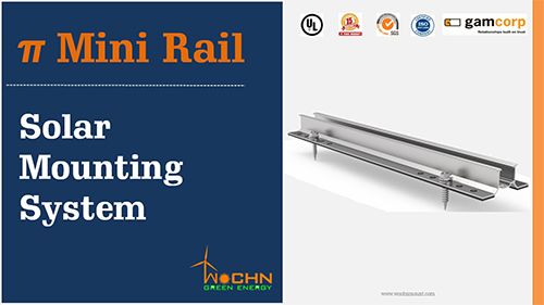 Minischienen-Solarmontage