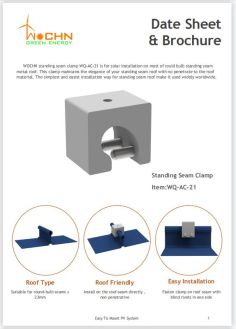 WOCHN Stehfalzklemme 21# Broschüre