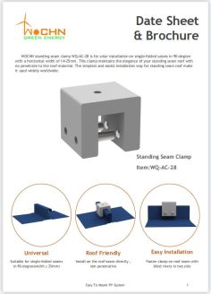 WOCHN Stehfalzklemme 28# Broschüre