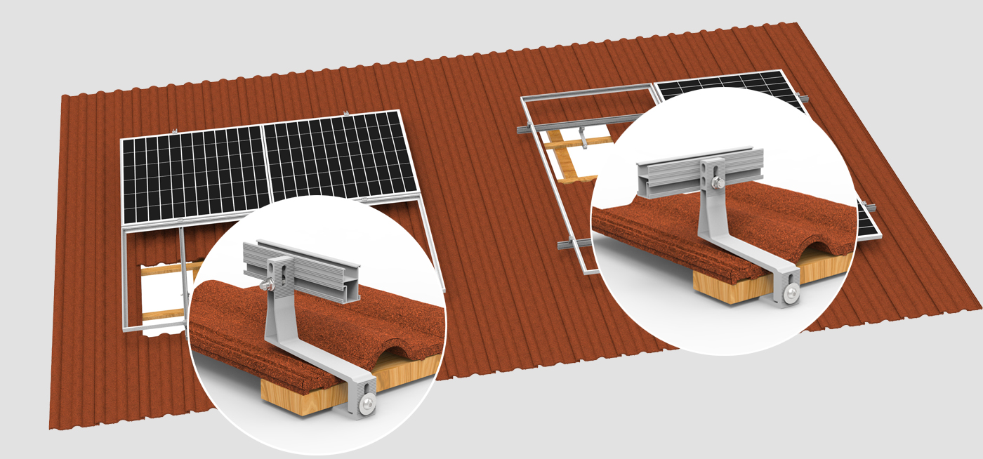 Ziegeldachhaken 06# Solarmontage