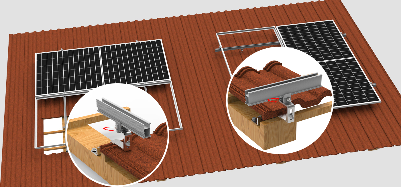 Ziegeldachhaken 18# Solarmontage